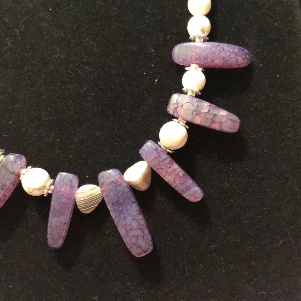 Agate And Amazonite Statement Necklace - image 4